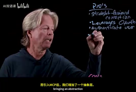 MCP 作为抽象层，让智能体只需理解 MCP 而无需了解每个具体工具