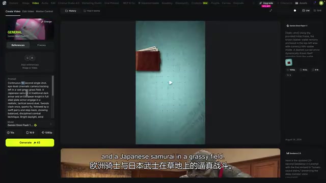 骑士与武士对决场景测试