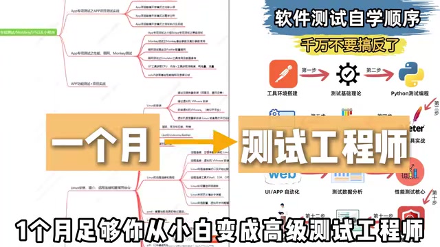 零基础转行软件测试:四周系统学习路线完整拆解