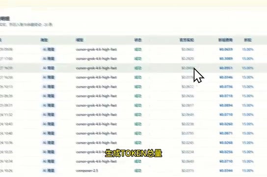 消费记录展示token用量与费用明细