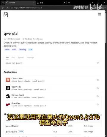 我们找到下面的Coin 3.8,27B的选项,然后点进去找下载命令。