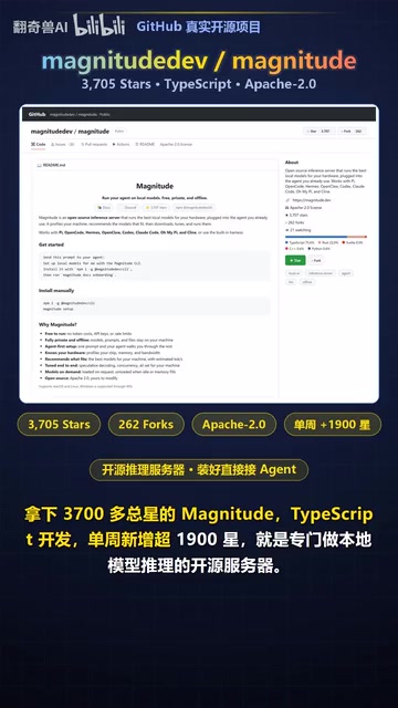 Magnitude 专门做本地模型推理的开源服务器