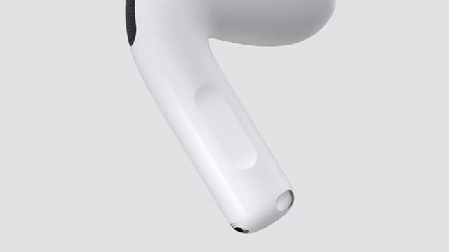 swiping up or down on the stem