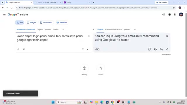 Logging in with a Google account is faster and recommended