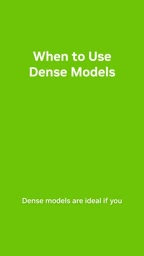 Dense models trade speed for intelligence