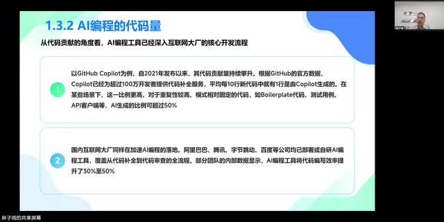 由AI生成代码的占比