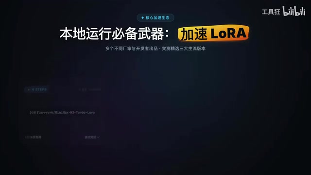 加速LoRA是本地运行的必备武器