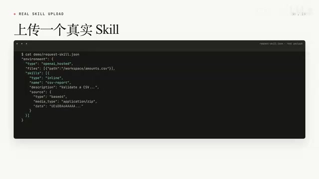 Skill 的 source type 为 base64