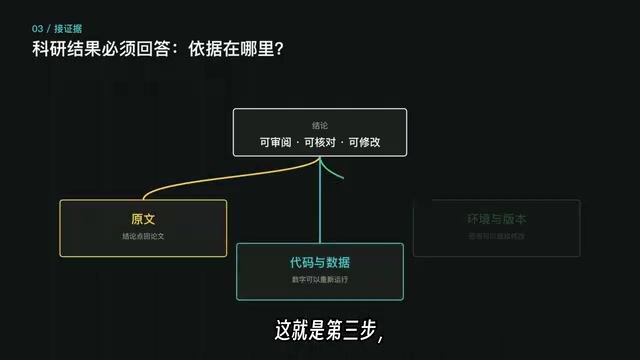 把结果和证据接起来