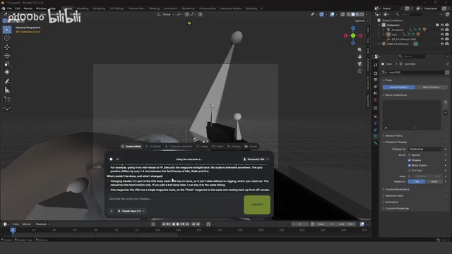 Claude Opus 5.5实测:AI在Blender里30分钟做出游戏级动画