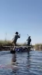 Collecting wildlife and water quality data along the route