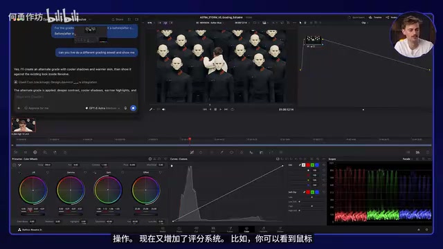 now it has added this grading like you can see the mouse cursor right here.