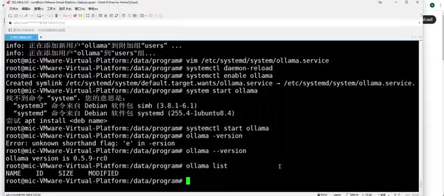 Running ollama run deepseek-r1