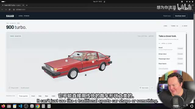 SAAB 900 Turbo 3D 建模