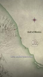 Sailing ships gave the Conquistadors the freedom to land anywhere along the coast