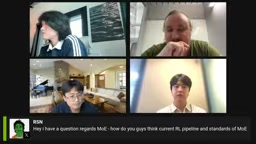 Discussing current MoE RL pipelines and standards during the livestream