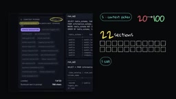The context picker selects the right runbook section in under half a second