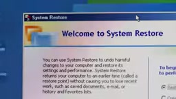 System Restore debuted with Windows Me