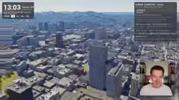 Unreal Engine中重建的旧金山,自由公路清晰可见