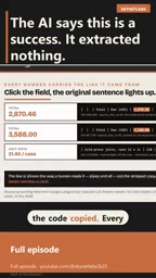 Click a field and the original sentence highlights for the reviewer