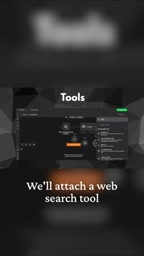 Web search fetches real-time info; the output node handles formatted delivery