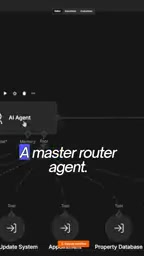 Master router Agent can dispatch entire secondary workflows to achieve end-to-end automation