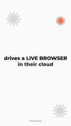 It drives a live browser in their cloud