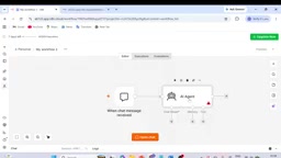 The AI Agent node requires a Chat Model, Memory, and Tool configuration