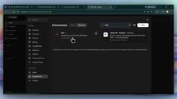 Navigating to the Connectors option