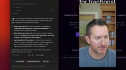 Streamlined landing page hero section