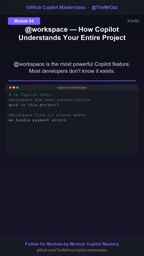 Type at Workspace in Copilot chat.