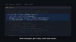 Return the model's text when done