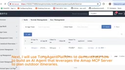 Hands-On Tutorial: Building an AI Agent on TongAgent Platform with MCP Server