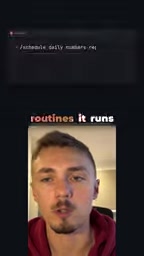 Use scheduled routines to run automation daily without intervention