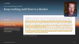 Get unattended agents to keep progressing rather than just reporting the next step