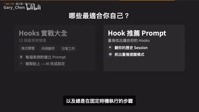 Recommending Hooks suited to your actual usage habits