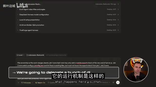 Swarm task decomposition visualization