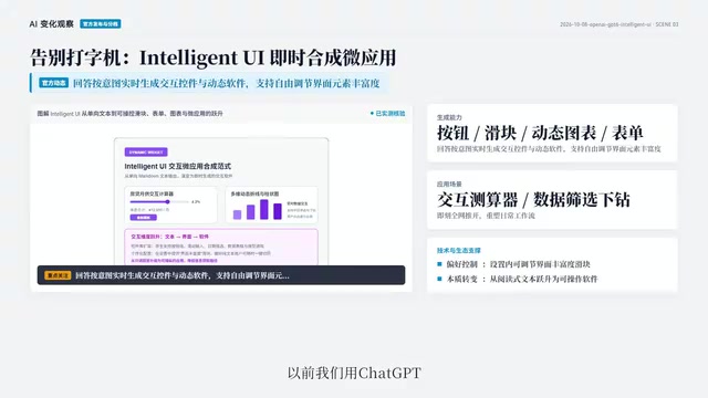 传统界面只能输出文本和表格