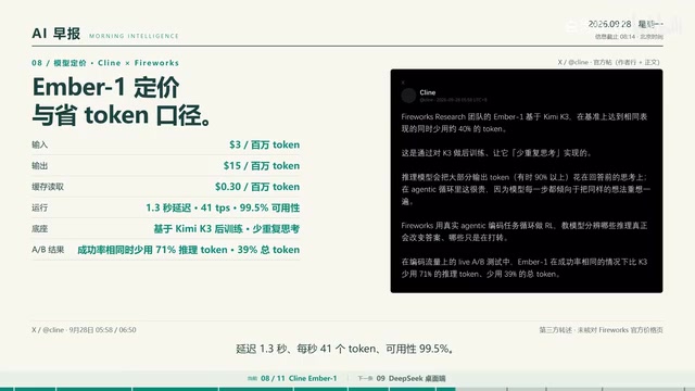 1.3-second latency, 41 tokens/second