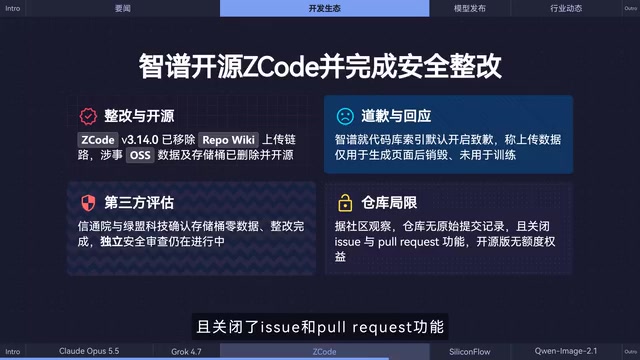官方还注明开源版不享受相关权益