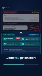 If no contact is made within 24 hours, the system follows up automatically