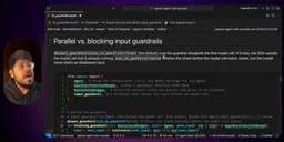 guardrail 与第一个模型调用并行运行的机制