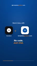Install Grokbot, add a template creator bot,