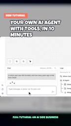 The Agent delivers a concise answer directly in the chat window