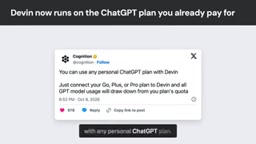 Devin's GPT model usage will deduct from your ChatGPT plan credits