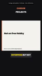 Cursor doesn't support the free Hobby plan or legacy privacy mode