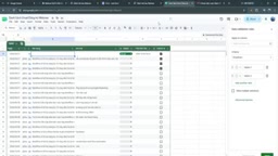 Workflow result overview