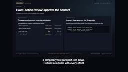 Approval mechanisms are not email; requests must be rebuilt