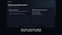 These records cannot prove external operation completion or legal compliance
