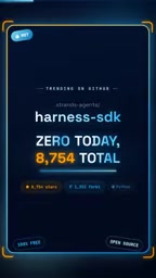 harness-sdk has accumulated 8,754 stars on GitHub